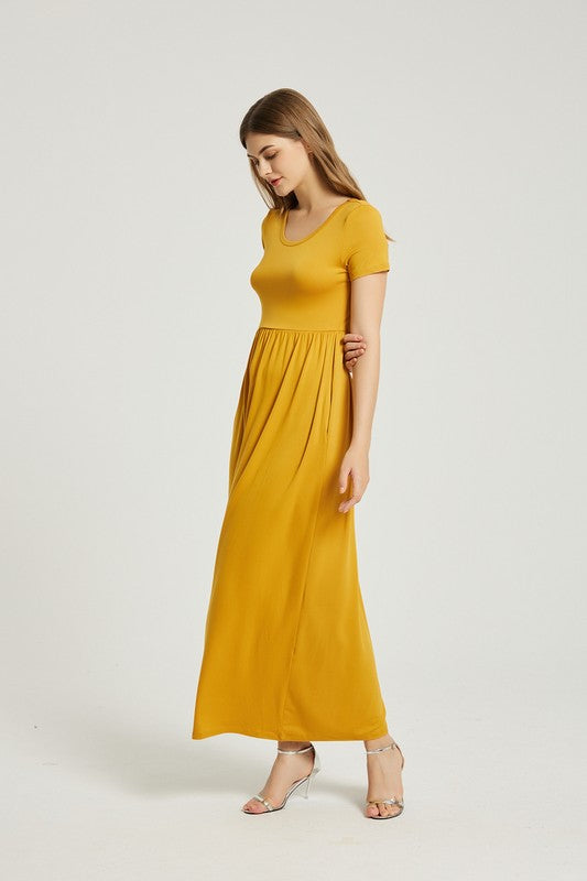 Women's Summer Casual Maxi Dress With Pocket