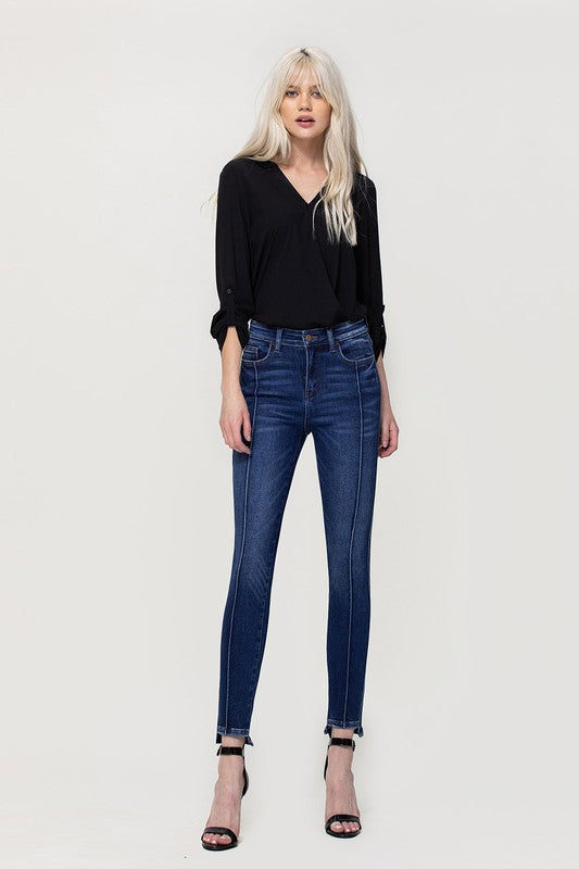 High Rise Ankle Skinny