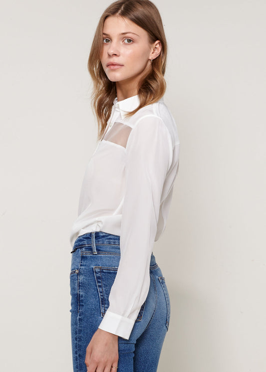 Women's Sydney Button Up Shirt In Ivory